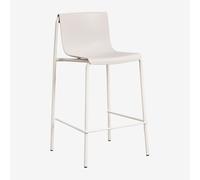 Tabouret haut en polypropylène Ismene Blanc de Pierre ¿65 cm