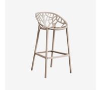 Tabouret haut en polypropylène Ores Moka Brown ¿75 cm