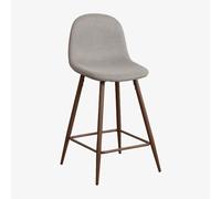 Tabouret haut Glamm Bois foncé ¿65 cm Gris Béton