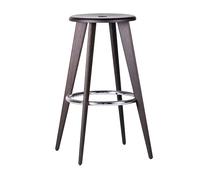 Tabouret Haut Prouvé - Tabouret de bar foot rest chromed