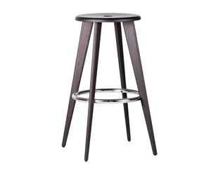 Tabouret Haut Prouvé - Tabouret de bar foot rest chromed