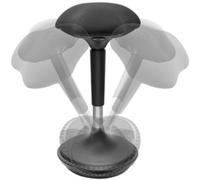 Tabouret, hauteur réglable, noir