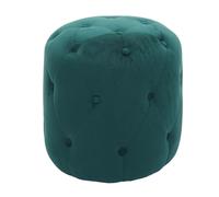 Tabouret MENDLER HWC-D22, repose-pieds, 42x39cm velours vert foncé Vert G