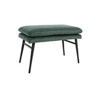 Tabouret HWC-L62 38x56x40cm tissu/textile vert