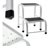 Tabouret KADAX en acier, échelle domestique jusqu'à 150 kg, 2 niveaux