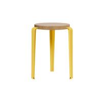 Tabouret LOU Chêne/Jaune Brioche