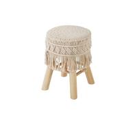 Atmosphera - Tabouret - macramé et Bois