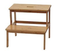 Tabouret Marche-Pied HWC-B87 Bambou 43x47x38cm