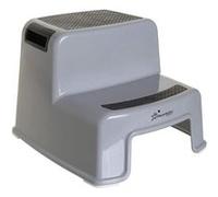 Tabouret marchepied - DREAMBABY - 2 Up - Antidérapant et texturé - Jusqu'a 80 kg pour les petits et les adultes - Gris et Noir Gris G