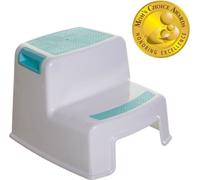 Tabouret marchepied - DREAMBABY - 2 UP - Antidérapant et texturé - Jusqu'a 80 kg pour les petits et les adultes - Aqua