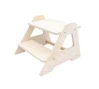 MAMOI® Le Tabouret pour Enfants à Deux Niveaux en Bois Nature | Le marchepied Moderne pour Enfants | Le Tabouret pour Enfants sûr et Universel, 2 Niveaux | 100% ECO | Fabriqué en UE