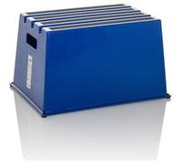 HJH Office Tabouret marchepied TIO-E1 antidérapant pour maison et bureau 31×52,5×37,5 cm Bleu