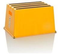 HJH Office – Tabouret marchepied TIO-E1 – Plastique antidérapant – Jaune