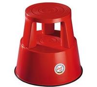 Tabouret marchepied STEP, plastique, rouge / RAL 3000