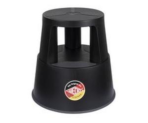 Tabouret marchepied SuperStep, en plastique, noir