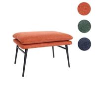 Tabouret MCW-L62 38x56x40cm tissu/textile terrecuite-brun
