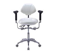 Tabouret médical ergonomique avec roulettes, pivotant à 360 °, hauteur réglable pour cliniques et laboratoires