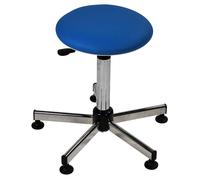 Tabouret médical réglable - Vog Médical - Chromé - sur patins