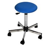 Tabouret médical réglable - Vog Médical - Chromé - sur roulettes