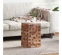 vidaXL Tabouret Naturel – Bois massif récupéré 29 x 29 x 48 cm, style rustique