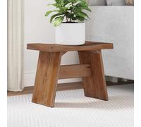 Tabouret Naturel 40 x 25 x 31 cm Bois d'Acajou vidaXL