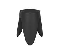 Tabouret Noir Tulipe en Polypropylène Empilable Ø46 cm - QARIS - ALTOBUY Noir G