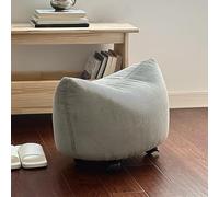 Tabouret octogonal avec roulettes universelles silencieuses à 360° - Repose-pieds stable pour salon ou chambre à coucher - Dimensions (L x H x l) : 60 x 38 x 40 cm