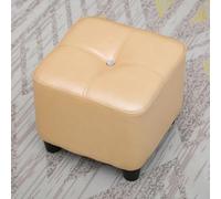 Tabouret ottoman carré en cuir ciré doux antidérapant facile à nettoyer