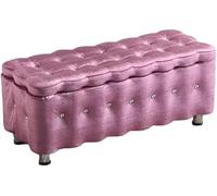 Tabouret ottoman de rangement - Armoire rectangulaire multifonctionnelle en polaire pour changer les chaussures, le rangement de vêtements et l'organisation du vestiaire