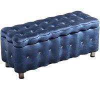 Tabouret ottoman de rangement - Armoire rectangulaire multifonctionnelle en polaire pour changer les chaussures, le rangement de vêtements et l'organisation du vestiaire