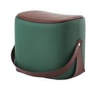 Tabouret ottoman en cuir rembourré en forme de selle pour salon, entrée - Tabouret à langer Repose-pieds Repose-pieds Canapé pour fauteuil