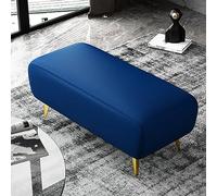 Tabouret ottoman rectangulaire multifonction moderne en similicuir de qualité supérieure avec siège rembourré, parfait comme banc de lit, repose-pieds ou rangement de chaussures pour le salon et la