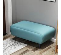 Tabouret ottoman rectangulaire multifonction moderne en similicuir de qualité supérieure avec siège rembourré, parfait comme banc de lit, repose-pieds ou rangement de chaussures pour le salon et la