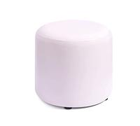 Tabouret ottoman rond - Banc en cuir polyvalent pour salon, salon et jardin - Repose-pieds multifonction et table basse