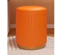 Tabouret ottoman rond, chaise de coiffeuse rembourrée et repose-pieds pour salon, entrée et chambre à coucher