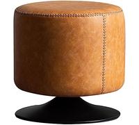 Tabouret ottoman rotatif à 360° en polyuréthane, tabouret de coiffeuse rond, repose-pieds rembourré avec coussin en éponge épaisse, siège de coiffeuse élégant, design durable pour la maison et le