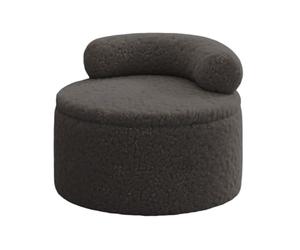 Tabouret Ottomanmultifonctionnel 35 X 35 X 27 Cm, Banc Otto-Man De Rangement, Rangement Ottoman Rond, Confort Moelleux avec, pour Chambre À Coucher, Maison, Canapé, Entrée, Maquillage