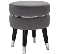 TABOURET PARIS GRIS/ARGENT