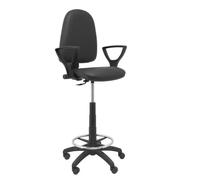 Ayna similpiel tabouret noir avec bras