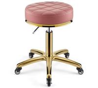 Tabouret pivotant à roulettes | Tabouret hydraulique réglable en hauteur pour cuisine, salon, bureau, bar | Construction en métal robuste | Idéal pour les massages et les cliniques