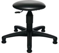 Topstar Tabouret pivotant avec patins Rembourrage simili cuir noir H. d'assise réglable Quantité:1