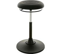 Tabouret pivotant avec pied central en mousse intégralePolyuréthanenoire, hauteur d'assise 510-700 mm LOTZ