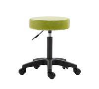 Tabouret pivotant Classique avec Roue, Tabouret Roulant Rond réglable en Hauteur for la Maison, Le Bureau, Le Spa, la Clinique(Green)