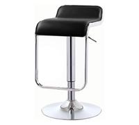 Tabouret Pivotant Et Élévateur À 360°, Design De Dossier Bas Home Tabouret Haut Moderne Et Minimaliste Cadre Métallique Portant 150kg Hauteur Réglable 60-80cm(Zwart)