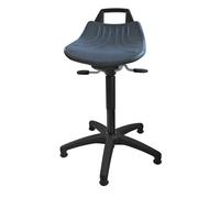Lotz Tabouret pivotant avec patins mousse PU bleu H. d'assise réglable 490-680 mm Quantité:1
