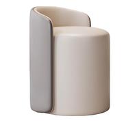 Tabouret pivotant moderne en cuir pour maquillage, salon et petits espaces