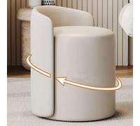 Tabouret pivotant moderne pour coiffeuse et salon - Assise rembourrée élégante et fonctionnelle en polyuréthane
