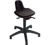 Tabouret pivotant Patins de sol en mousse PU noire H.d'assise 420-610mm LOTZ 3571.08