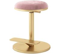 Tabouret pivotant réglable avec coussin en velours pour chambre à coucher et coiffeuse