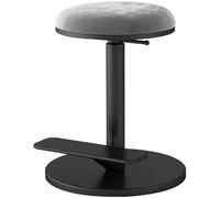 Tabouret pivotant réglable avec coussin en velours pour chambre à coucher et coiffeuse